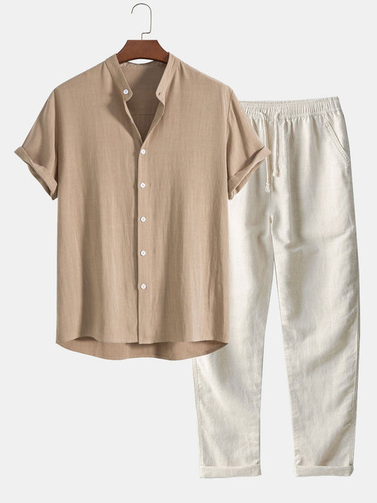 Kenji | Men's Summer Polo and Tailored Pants Set