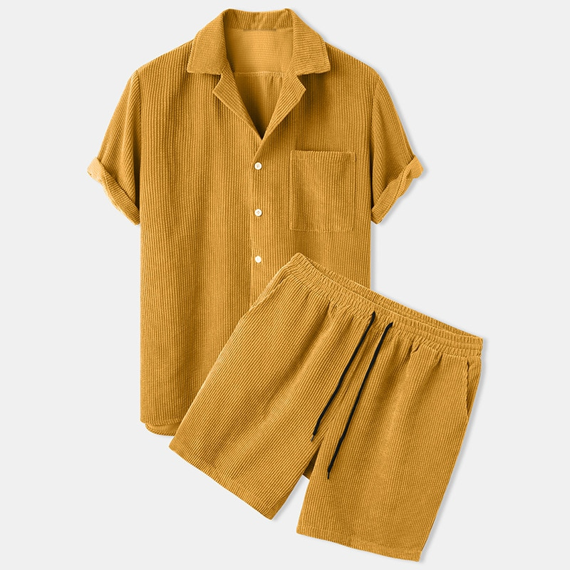 Rio | Summer Corduroy Terno Set for Men